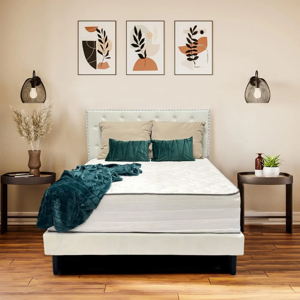 

Full Size Mattress - 12 Inch Cool Memory Foam & Spring Hybrid Mattress with Breathable Cover - Tight Top - Rolled in a Box by Ol