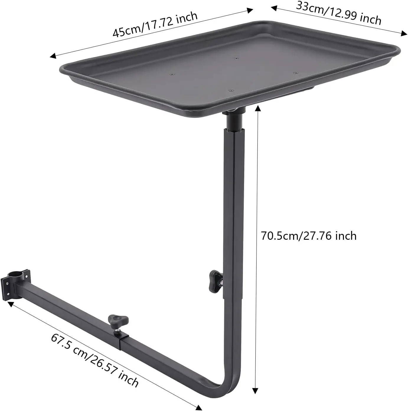 360 °   Вращающийся черный стул-поднос для салона с подносом, подходит для салонного стула, подноса для татуировки, цветной поднос для салона