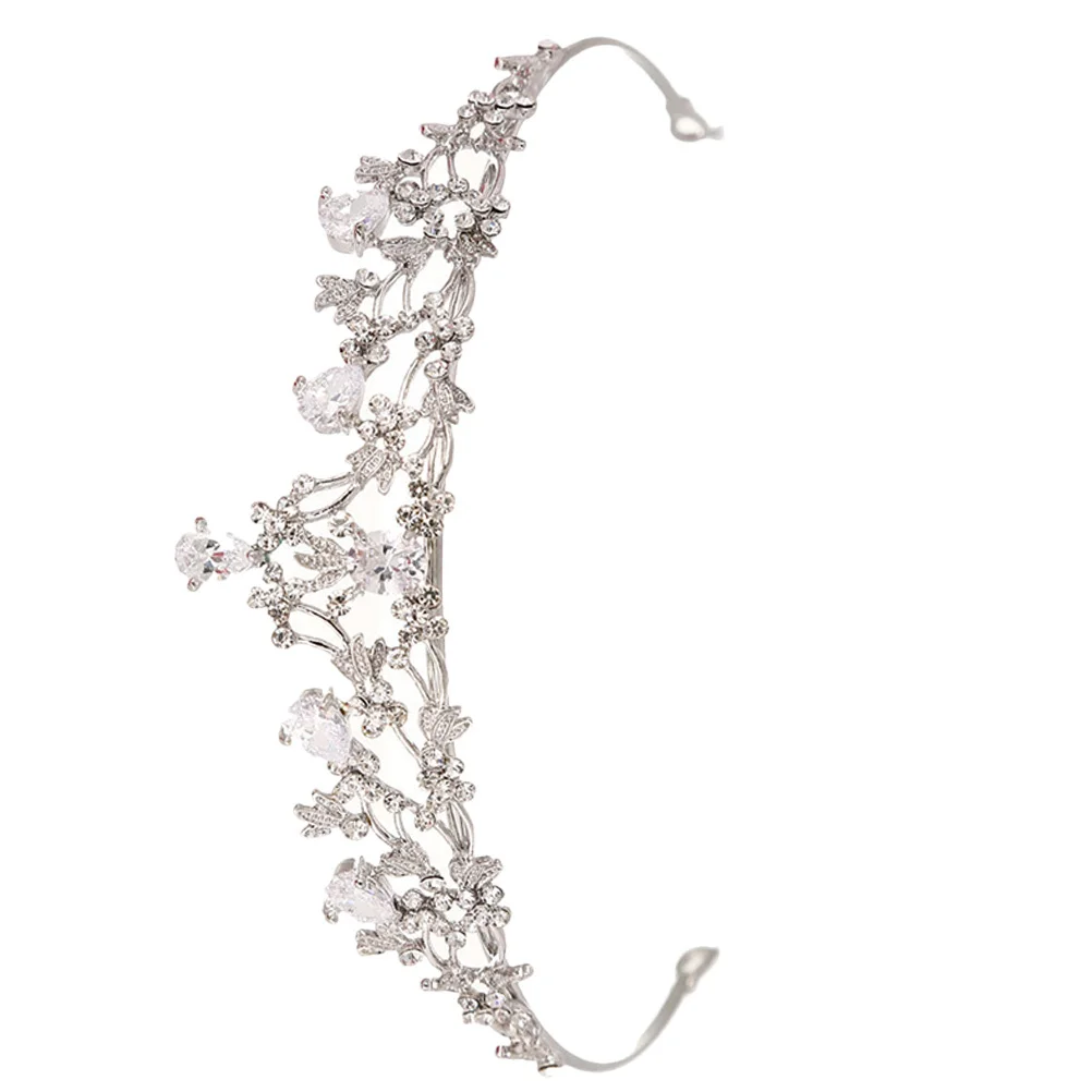 

Unique Bride Crown Dazzling Head Ornament Elegant Wedding Crown Bridal Hair Decoration Attractive Headdress Crowns for Women