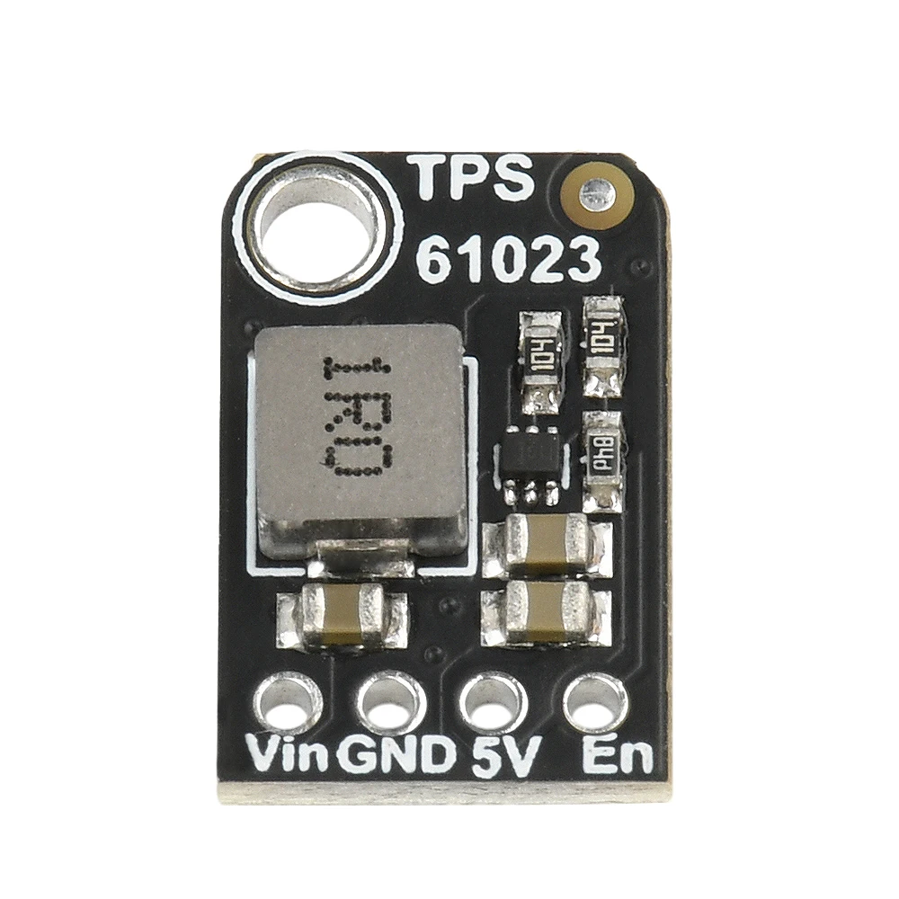 Módulo de potência intensificador tps61023, dc 2-5v a 5v 1a, saída de bateria de lítio, módulo regulador de impulso duplo 3a mosfet