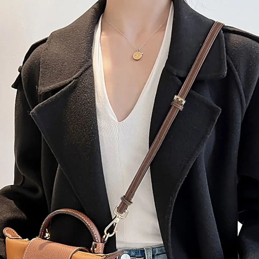 

Fashion Conversion Replacement Crossbody Bags Accessories Genuine Leather Strap Handbag Belts Hang Buckle For Longchamp