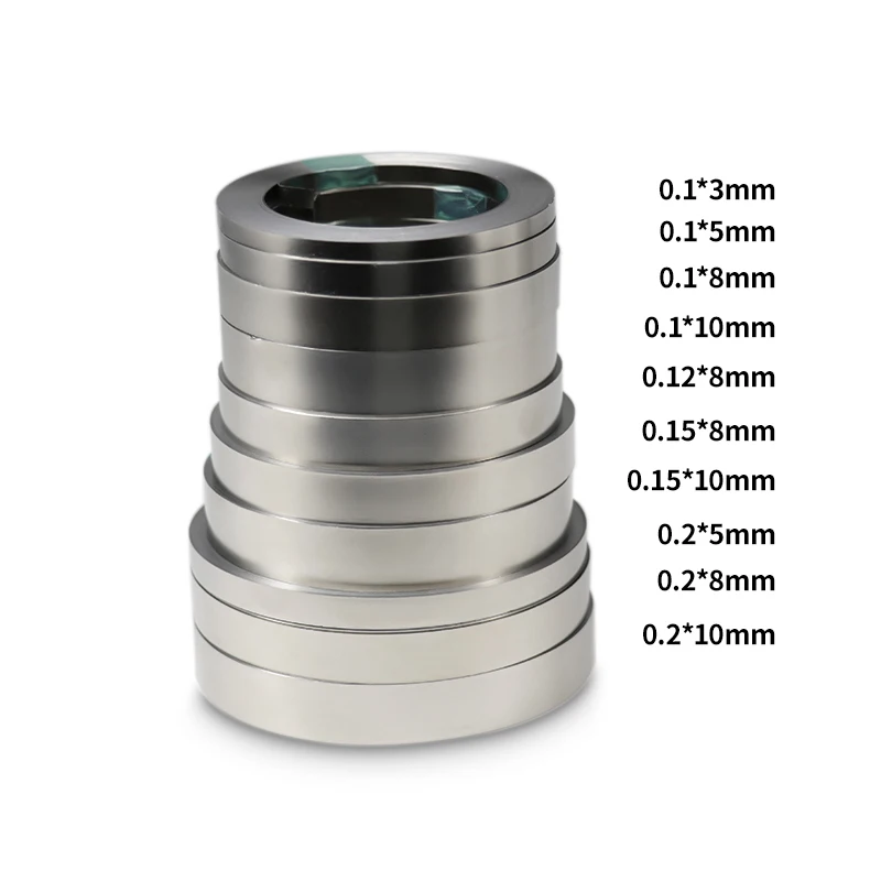 1Roll 10M 18650 Battery Nickel Plated Strip Li-ion Connector 0.1mm 0.12mm 0.15mm 0.2mm Spot Welder Steel Belt Battery Connectors