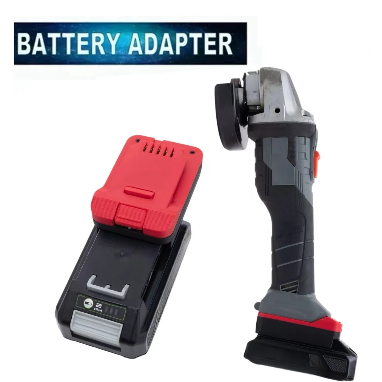 Batteries Converter For Greenworks 24v Lithium Convert To Ferrex 20V Tool Adapter ( without battery and tools)