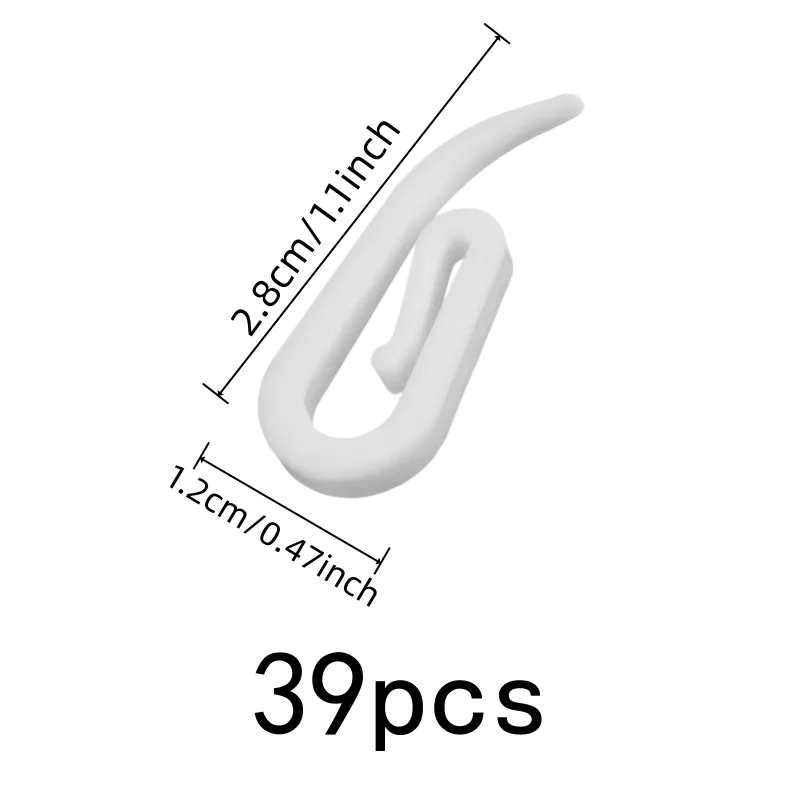 39 pcs Window Curtain Clips, Strong Load Capacity for Bathroom Door Curtains, Multipurpose, Versatile