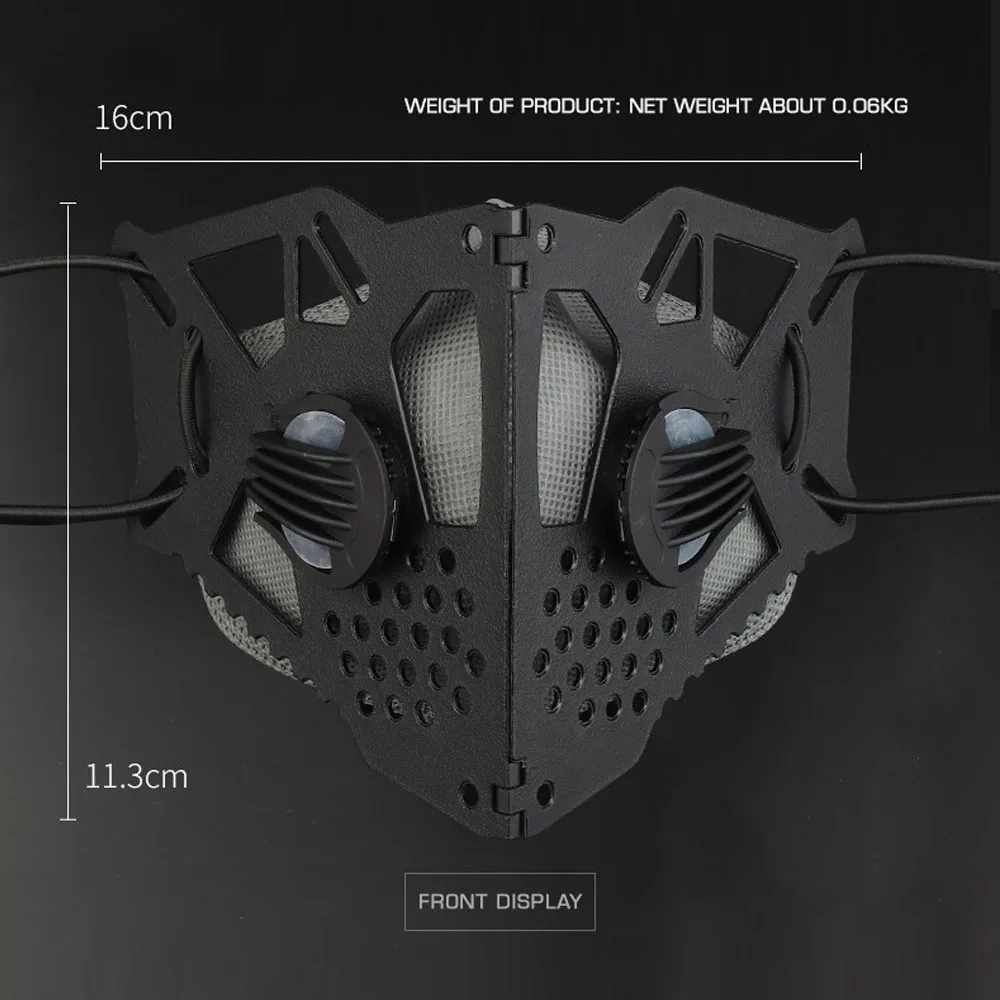 Tactical Mask Half Face Collapsible Butterfly Shape Mask Dustproof and Windproof For Outdoor Hunting Airsoft Riding Cosplay Gear