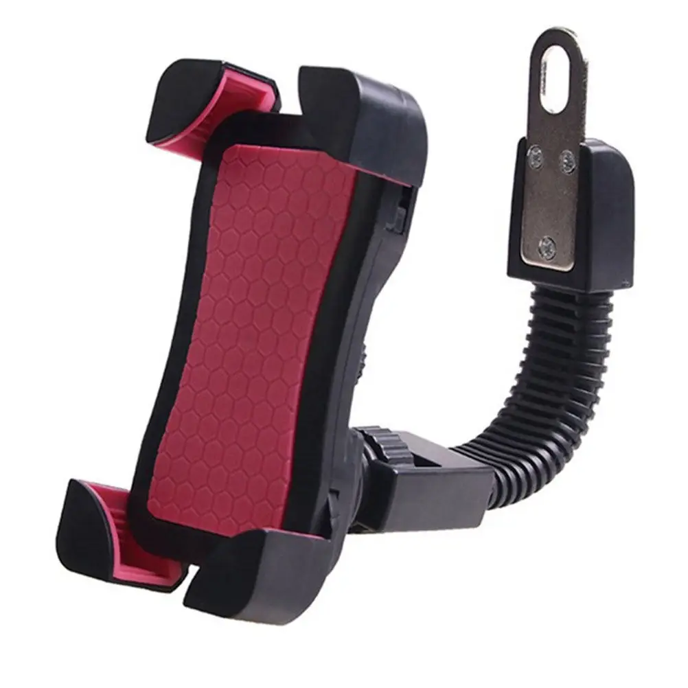 

Motorcycle Phone Mount USB Charging Handlebar Holder for 3.5-7 Inch Smartphones with 4-Point Buckle Secure Fit Vibration