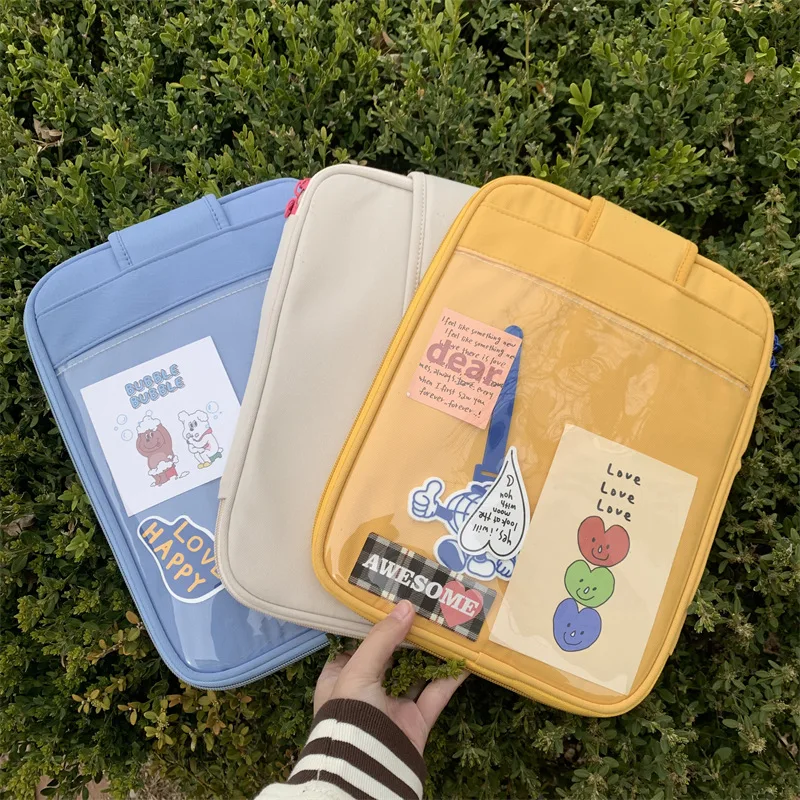 

Корейская сумка для планшета, легкий чехол 11-14 дюймов для Ipad Air Pro 11 12,9 10th Xiaomi Mipad 5 6 7 Macbook, чехол для ноутбука