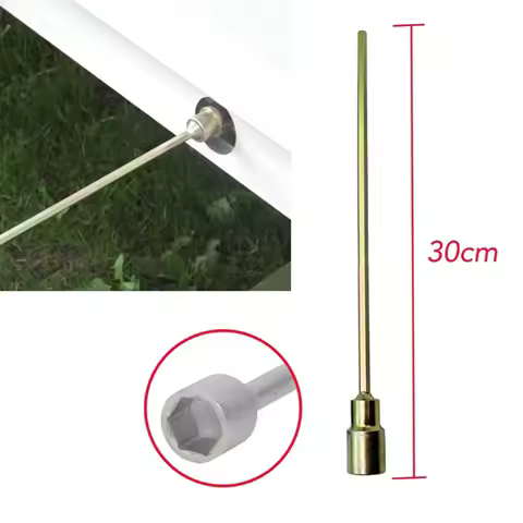 1PC 30cm Car Corner Steady Caravan Leg Winder Drill Extension Jack Socket 19mm Adapter Automotive Disassembly Tool Accessories
