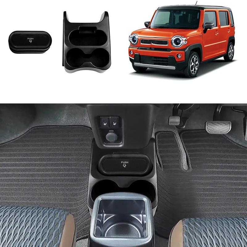 

Для SUZUKI Hustler 2020-2023 2024, ящик для хранения с центральным управлением из АБС-пластика в сборе, мусорный бак, держатель для чашки с водой, крышка, аксессуары для интерьера