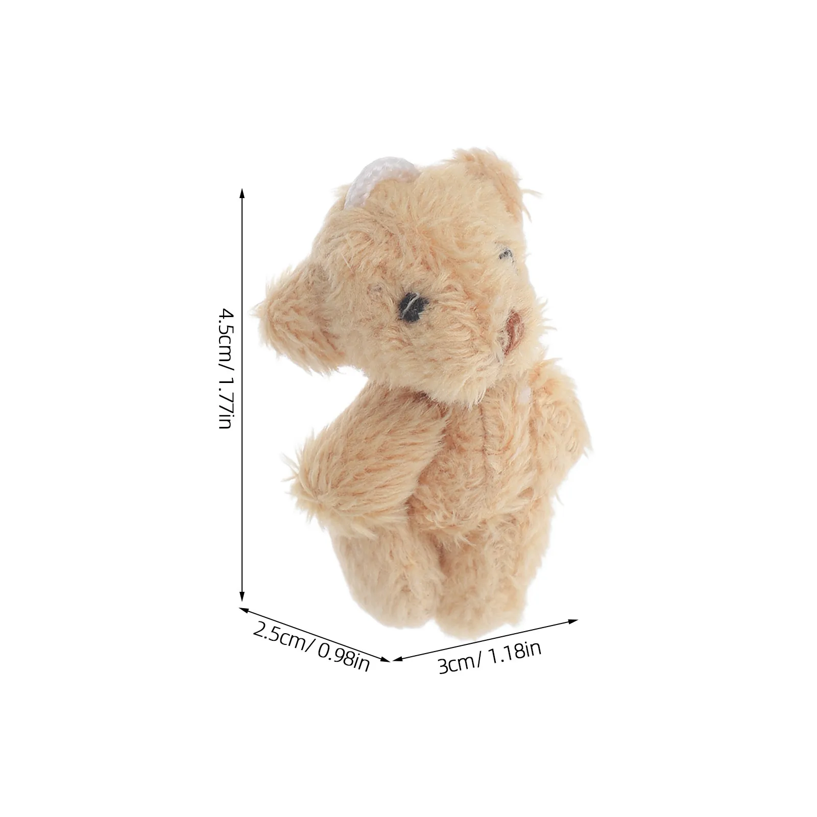3Pcs Mini Bear Adornments Compact Cute Decor for Weddings Birthday Parties Micro Landscaping Desktop Tabletop Home Office Decor