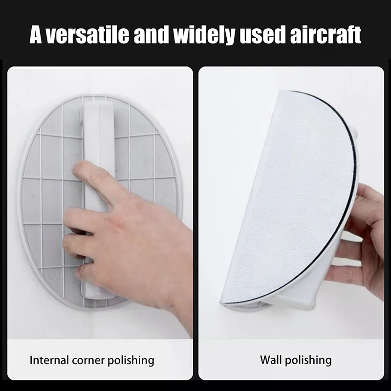 Semicircular Internal Corner Sandpaper Grinding Tool, Self-Adhesive Plastic High-Grade Hand Grinding Board