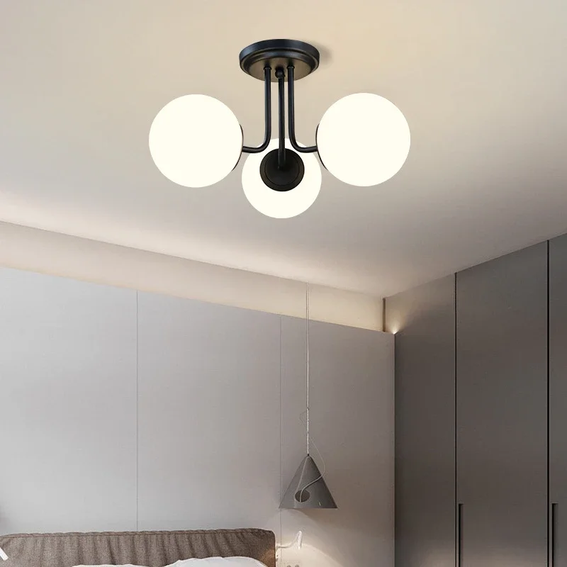 GHJUYIOL Luz de techo nórdica para sala de estar, luz minimalista moderna para sala de estar, dormitorio, estudio, restaurante, sala de estar de diseño