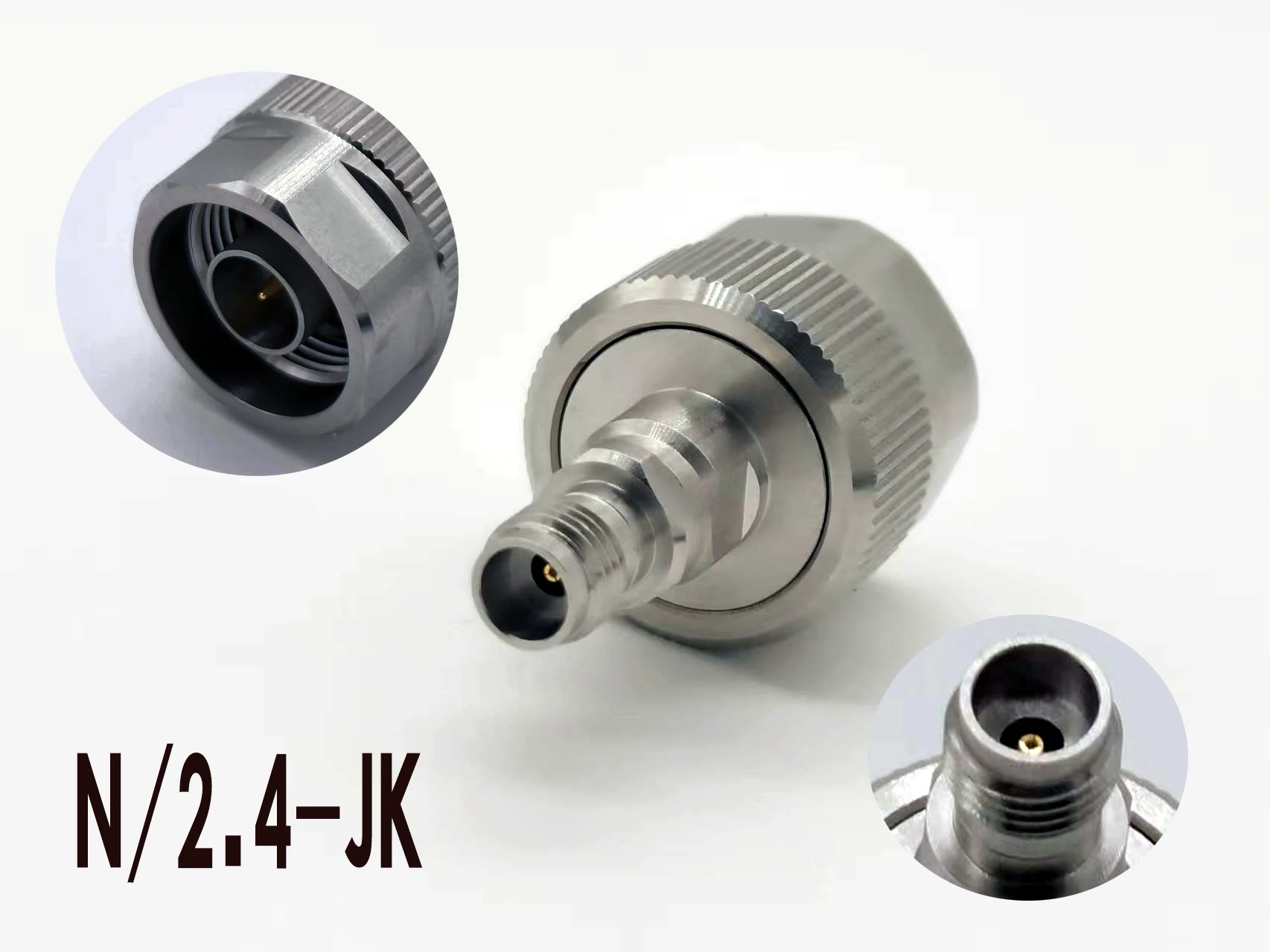 

N/2.4-JK RF Millimeter Wave RF Adapter N/2.4mm-KJ Female to Male Precision Adapter