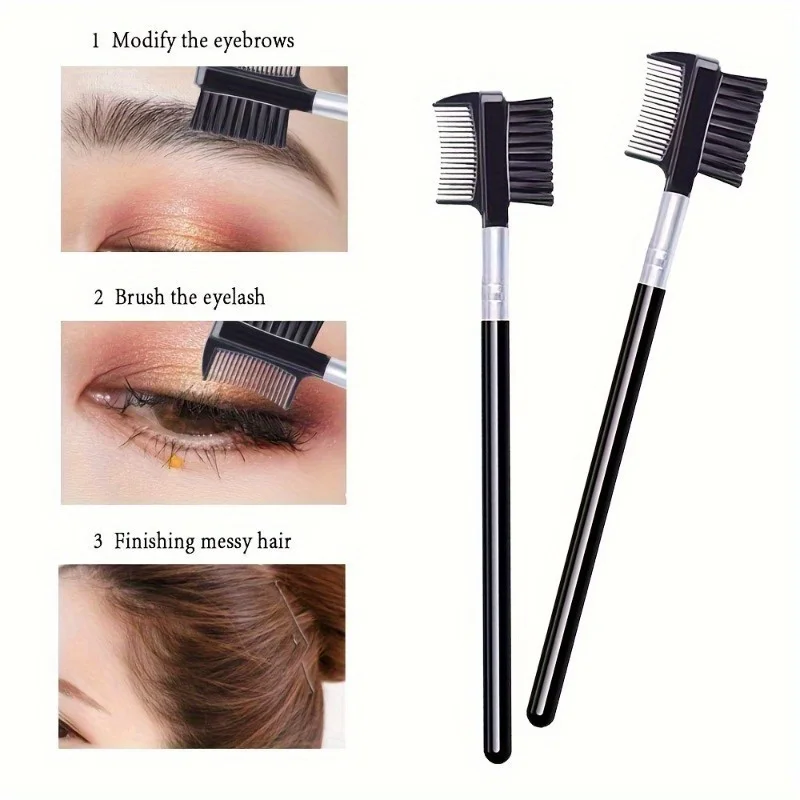 5 Stück Wimpernkämme, die die Wimpern nach dem Locken und Auftragen von Mascara leicht trennen, Augenbrauenkamm, um die Augenbrauen gleichmäßig zu trennen