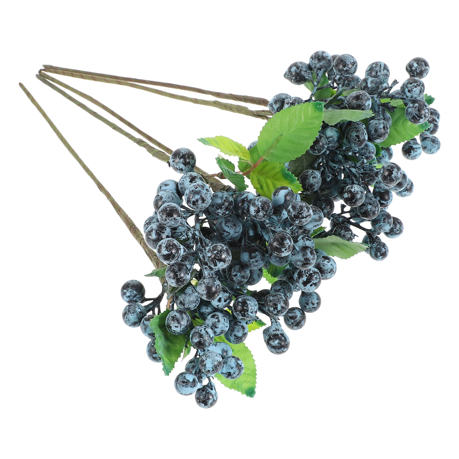 

5pcs Artificial Berries Simulation Berry Branch Blueberry Decor Christmas Wreath Flower Arrangement Decoration Supplies