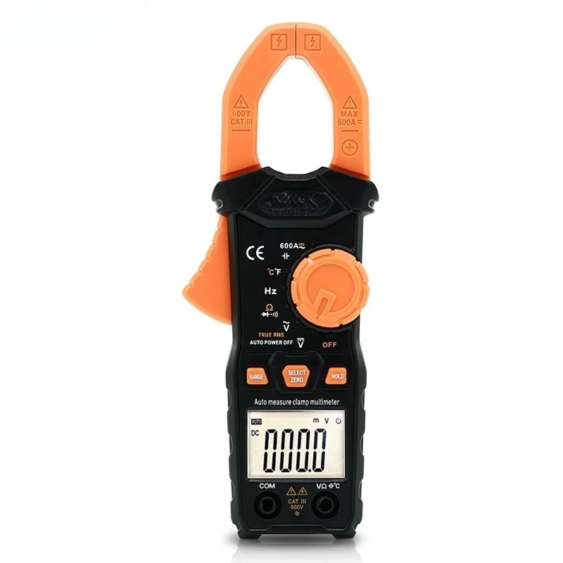 

Digital AC and DC Clamp Ammeter Clamp Multimeter Refrigeration Special 600A