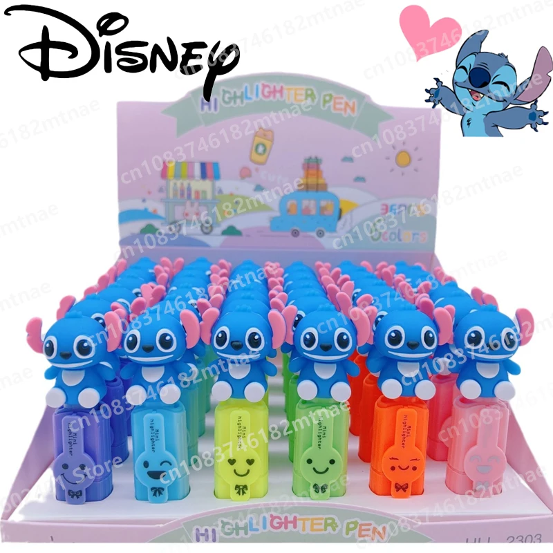 

Cartoon Stitch 6 Color Pen Highlighter Student Doodle Multi-color Pen Writing Stationery Office Stationery School Supplies