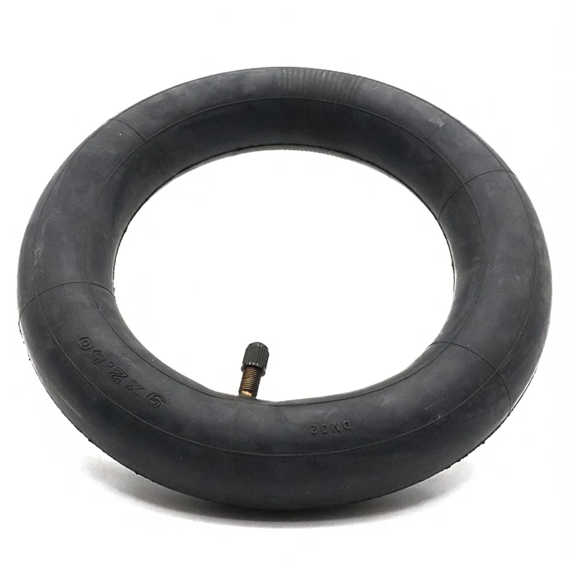 9X2.50 inner tube with bending valve and 0-degree valve, suitable for 9-inch scooter butyl rubber inner tube