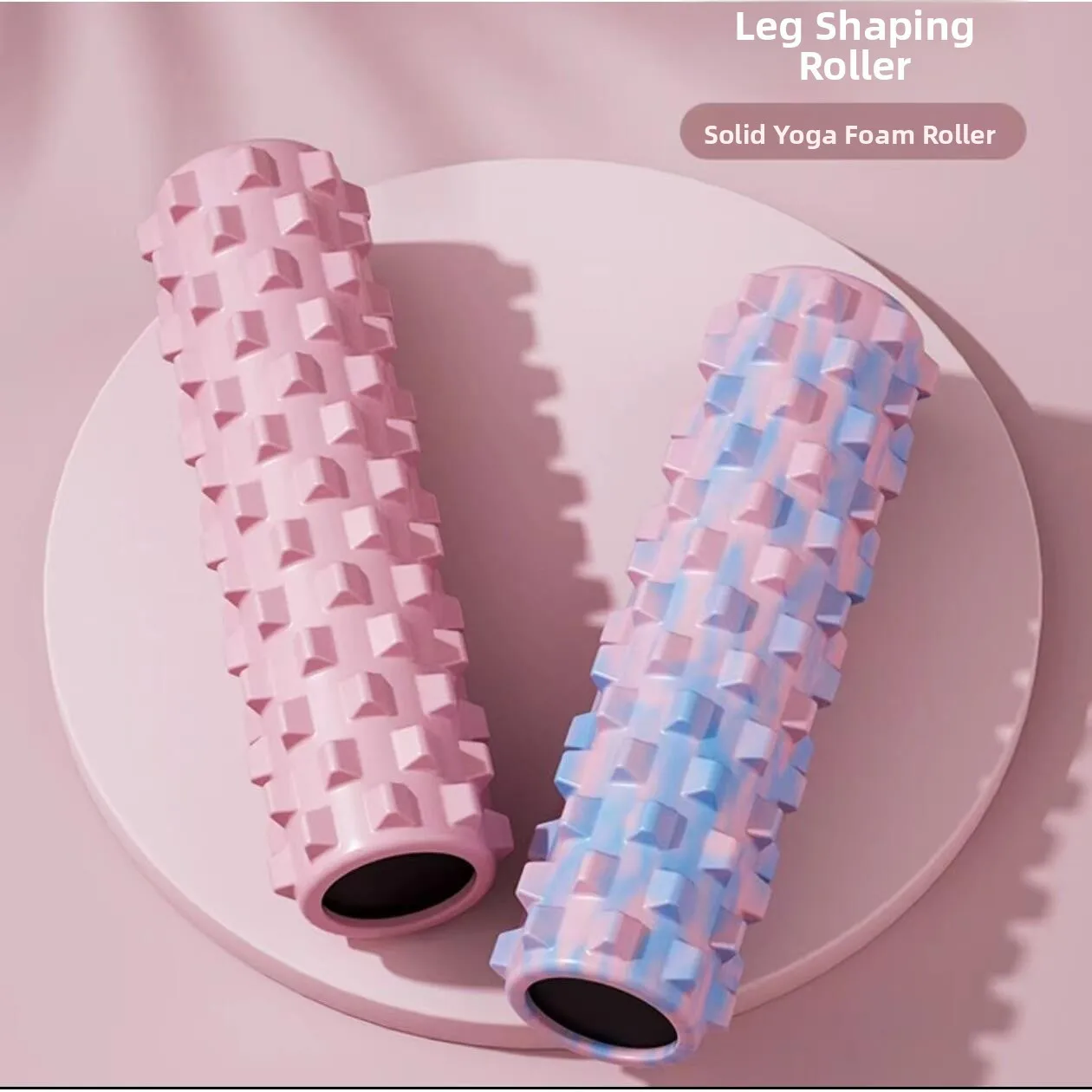 Yoga-Schaumstoffrolle zur Muskelentspannung, Fitnessgerät, Bein-Schlankheits-Massagerad, Trainingszubehör ABENUOR