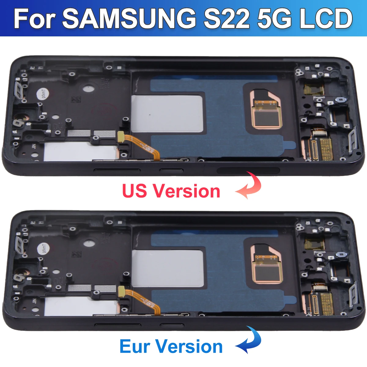 Super AMOLED For Samsung Galaxy S22 5G S901B S901U S901W S901N S901E Lcd Display Digital Touch Screen Assembly For S22 Display