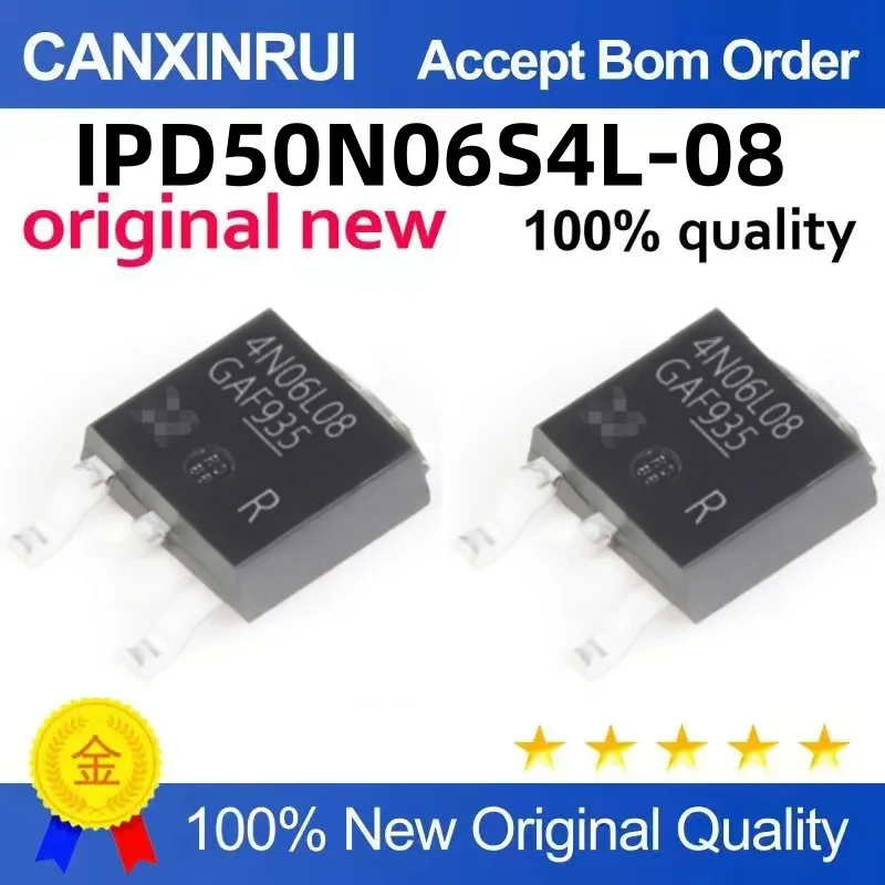 (10-300piezas)Brand new original IPD50N06S4L-08 4N06L08 TO-252 60V 50A spot chip IC