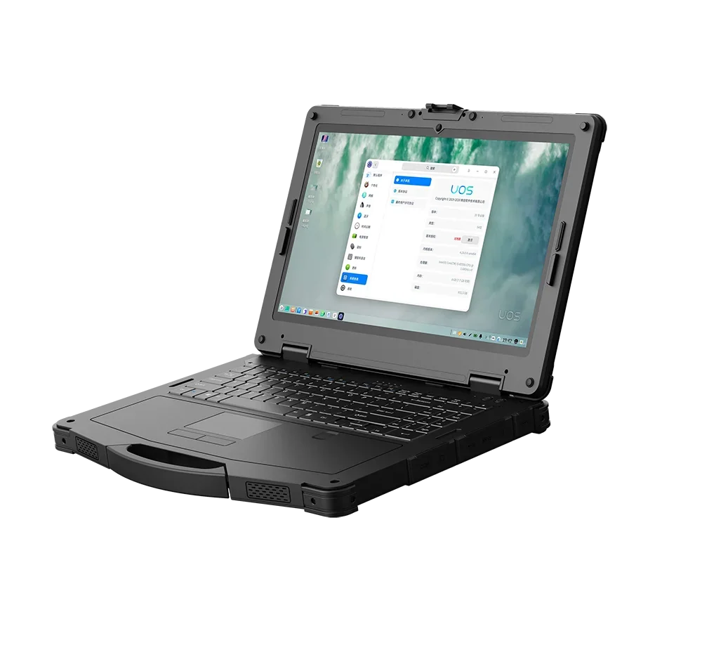 15.6inch inz Core I5 Industrial IP65 Rugged notebook tablet pc with fingerprint NFC Beidou GPS portable Rugged laptop