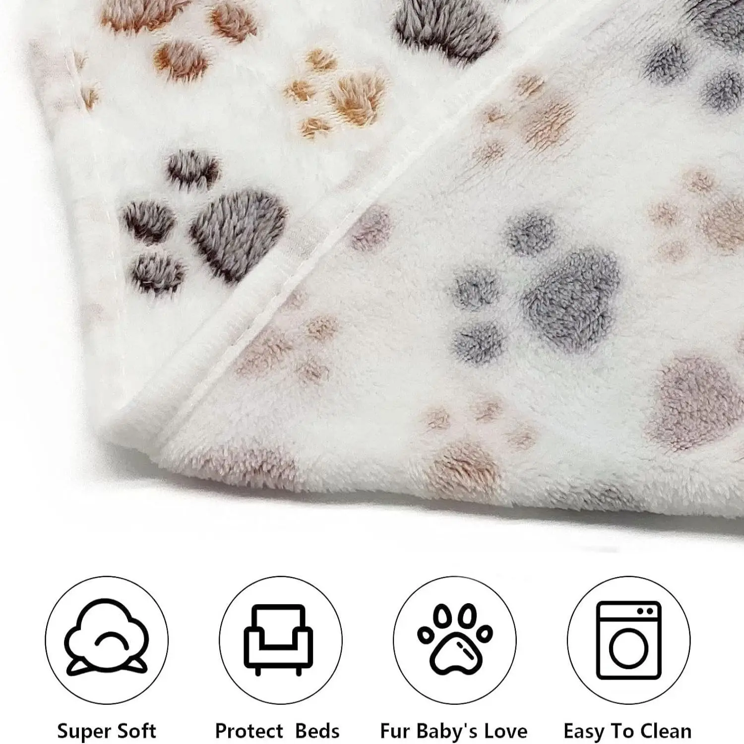 1 Pack Dog Blankets Super Soft Warm Sleep Mat Fluffy Premium Fleece Pet Blanket Flannel Throw for Dog Puppy Cat