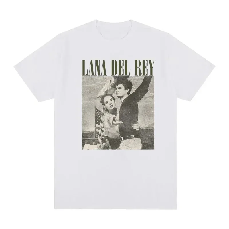 New Lana Del Rey Ldr Sailing Tan T Shirt Cotton Tee Vintage Shirt Summer Unisex Cotton T-Shirt Harajuku Casual Street T Shirt