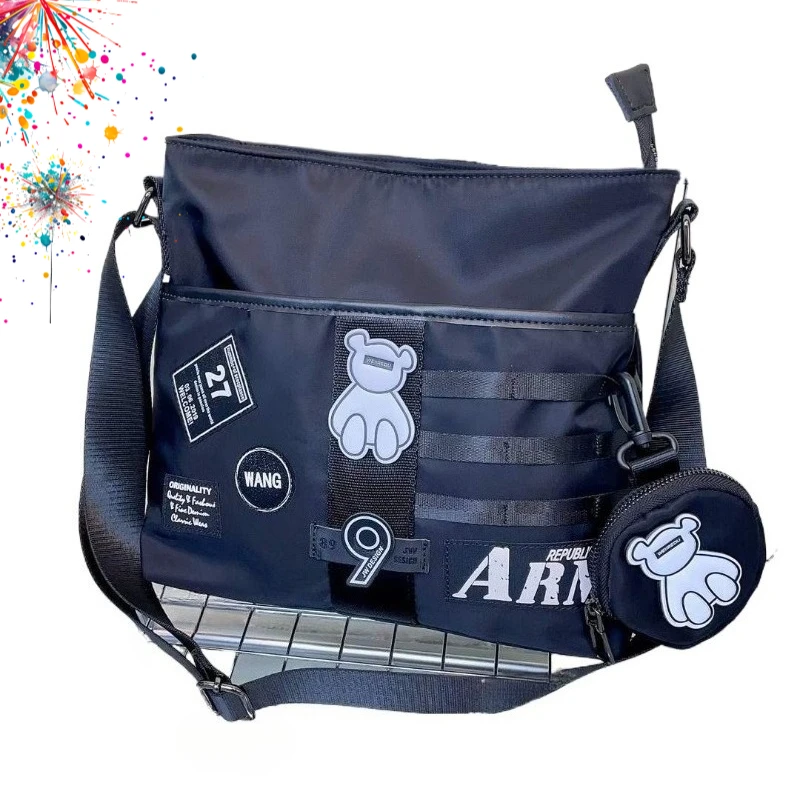 

2026 versatile casual bag crossbody bag waterproof Oxford cloth shoulder bag fashionable large capacity simple commuting bag