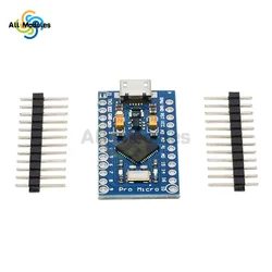 Pro Micro ATmega32U4 Micro USB 8MHz/16MHz 5V/3.3V modulo per Arduino Leonardo ATMega32U4 Controller Pro Micro sostituire ATMega328