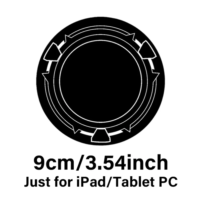 Ultradünne 4cm/6cm Handy-Rückseiten-Aufkleber Metallplatte für Magnethalter 9cm Metall für iPad/Tablet-PC Universelle Eisenplatte – Detail 7