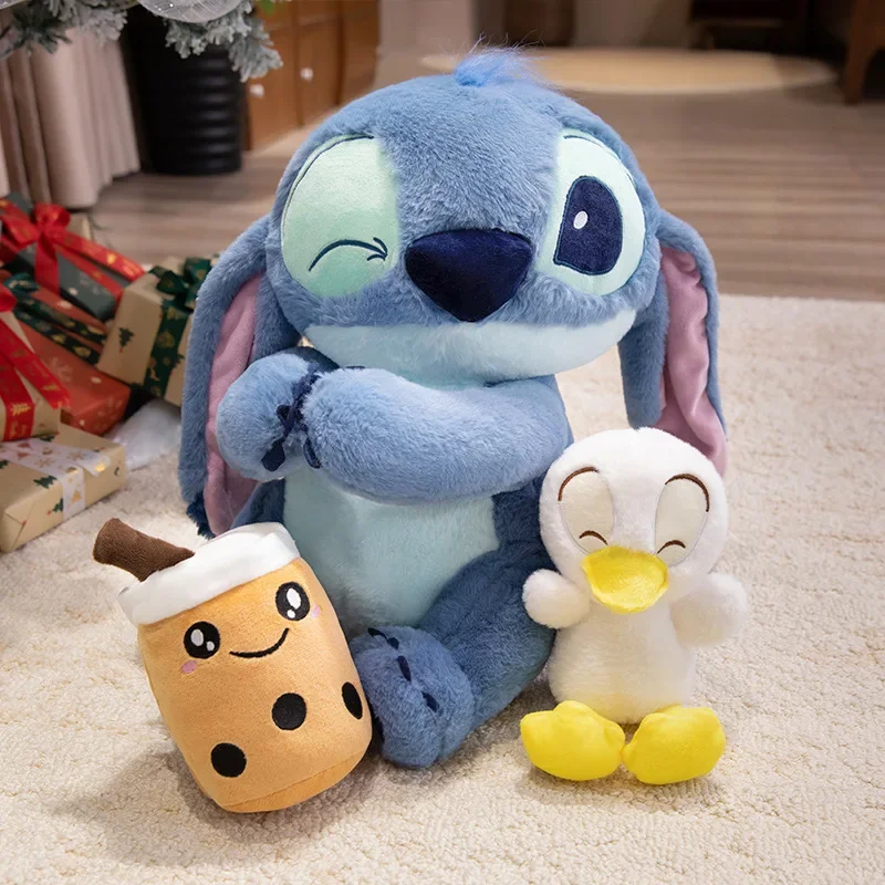 60cm tamanho grande ponto brinquedo de pelúcia pelúcia anime lilo ponto abraço pato plushies ponto segurar bolha chá boneca travesseiro decoração para casa presentes