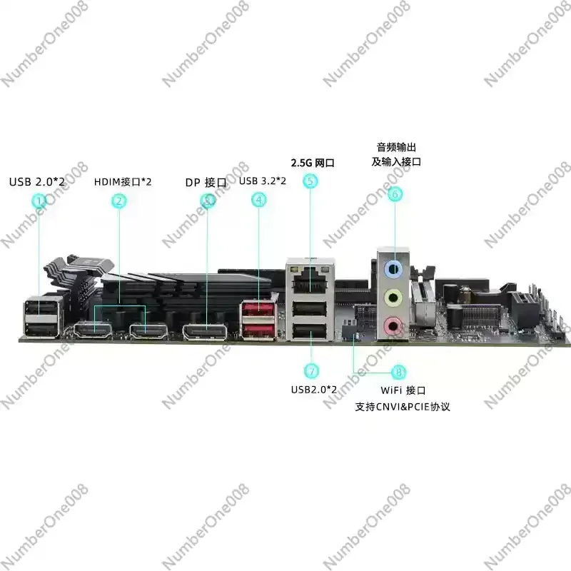 High Performance DIY Desktop Computer for Gaming Office DDR5 Support Multi Core Processor Custom Built PC