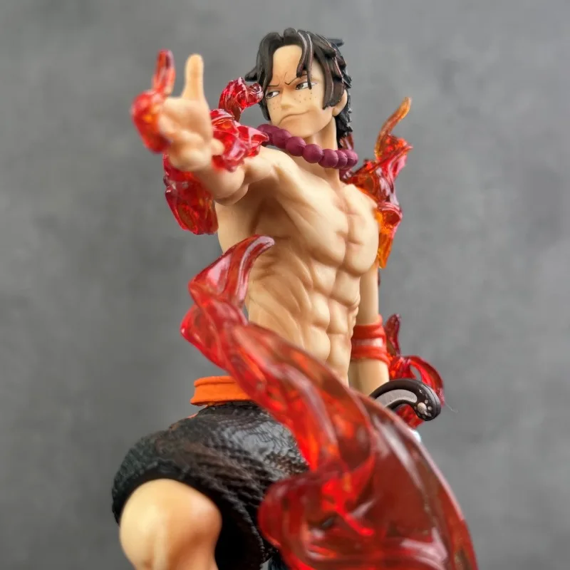 반다이 원피스 수제 GK 창 에이스 주먹 에이스 스태츄 장면 모델 룸 데스크탑 장식 애니메이션 수제 블라인드 박스 생일 선물