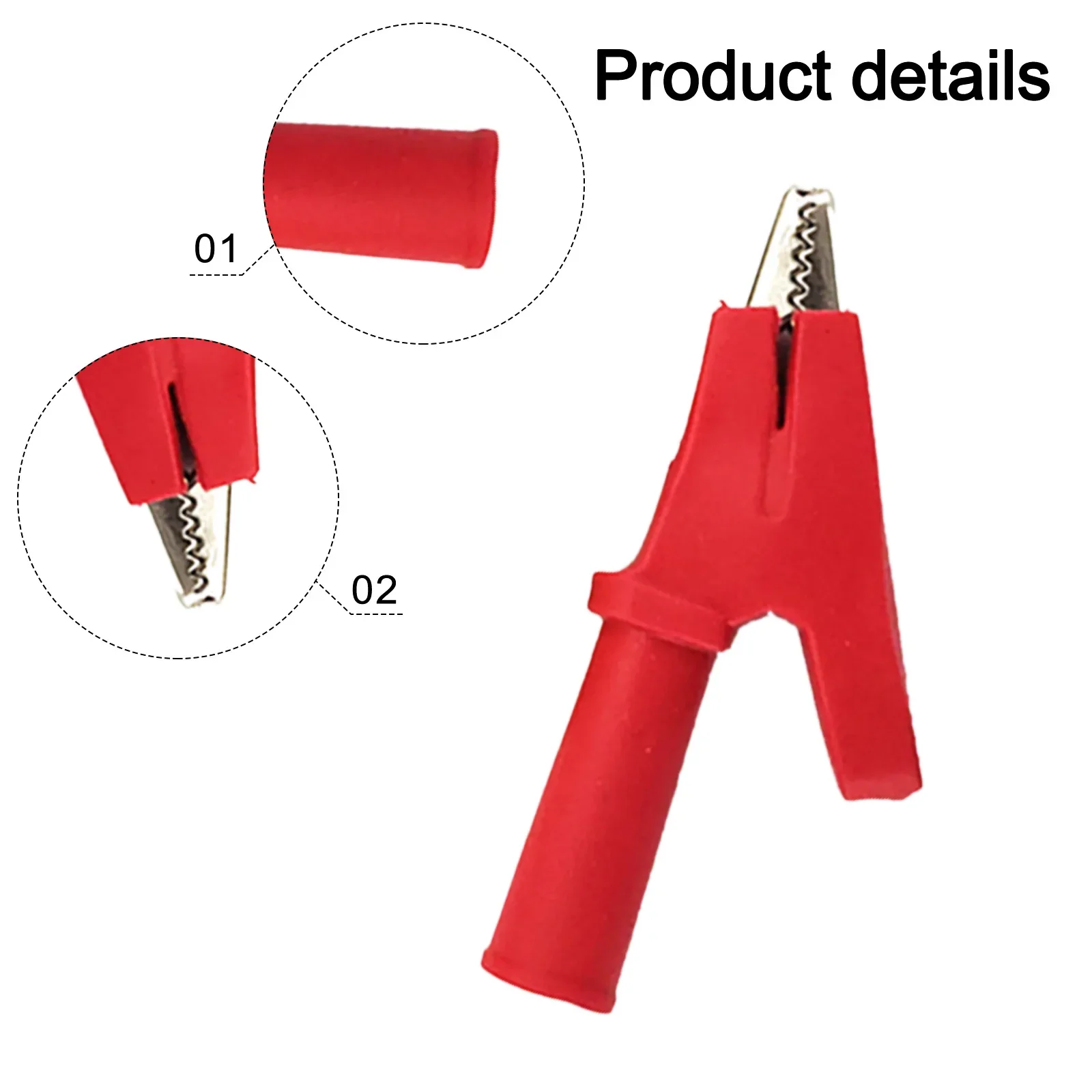Crocodile Clip Set of 10PCS Complete Solution for Quick Electrical Connections Featuring Full Insulation and Strong Grip