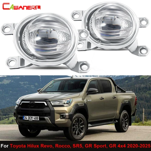 Imagen 1 del producto 2 X conjunto de luz antiniebla LED delantera para coche luz diurna para Toyota Hilux Revo Rocco SR5 GR Sport GR 4X4 2020 2021 2022 2023 2024 2025