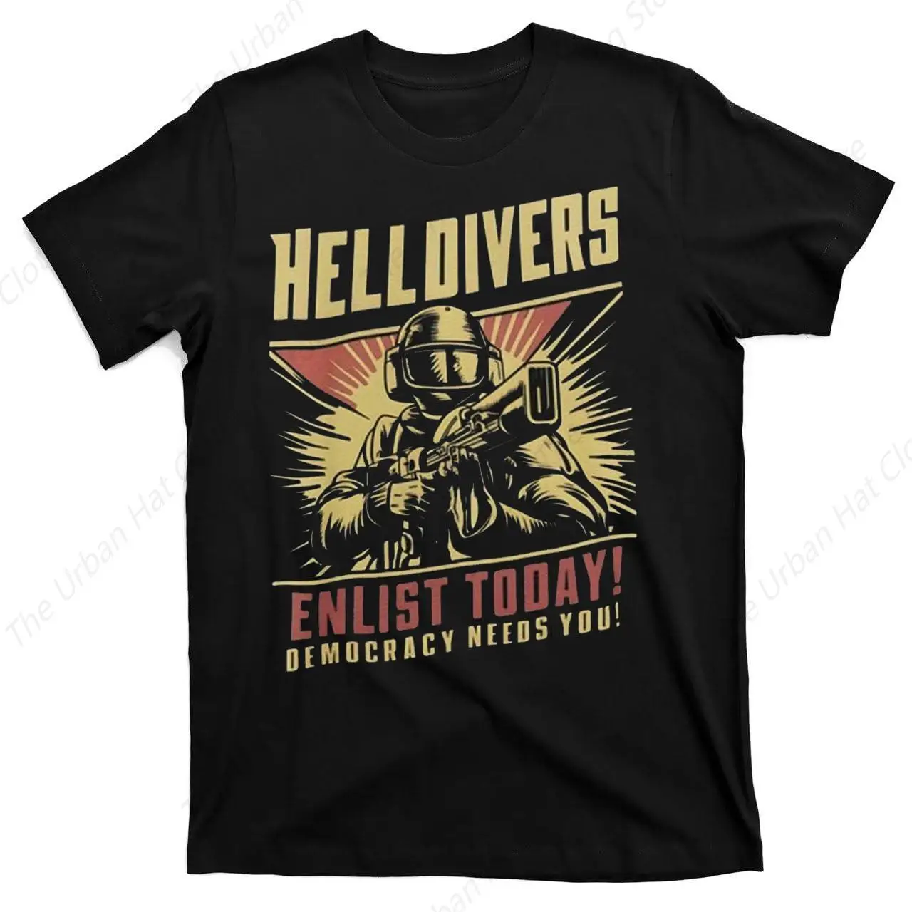 Helldivers 2 Enlistment Tee -Fashion Cotton Crew Neck T-Shirt Man Clothing Fashion Soft Short Sleeve Shirt for Daily Outdoor Top