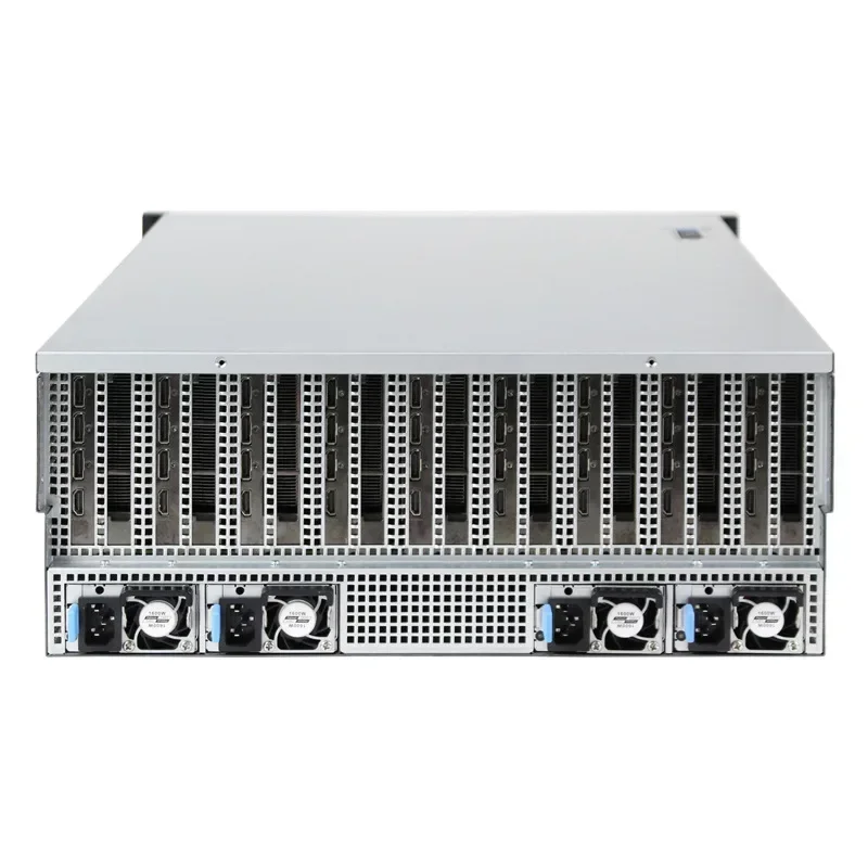 9 card GPU server chassis AI rendering cloud computing field, support E-ATX main board PCIE3.0