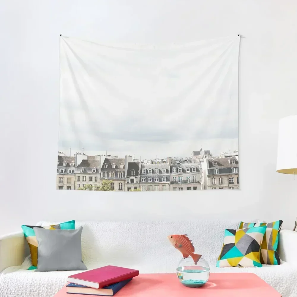 

Paris rooftop Tapestry Bedroom Decor Aesthetic Cute Room Things Decorative Wall Mural Tapestry