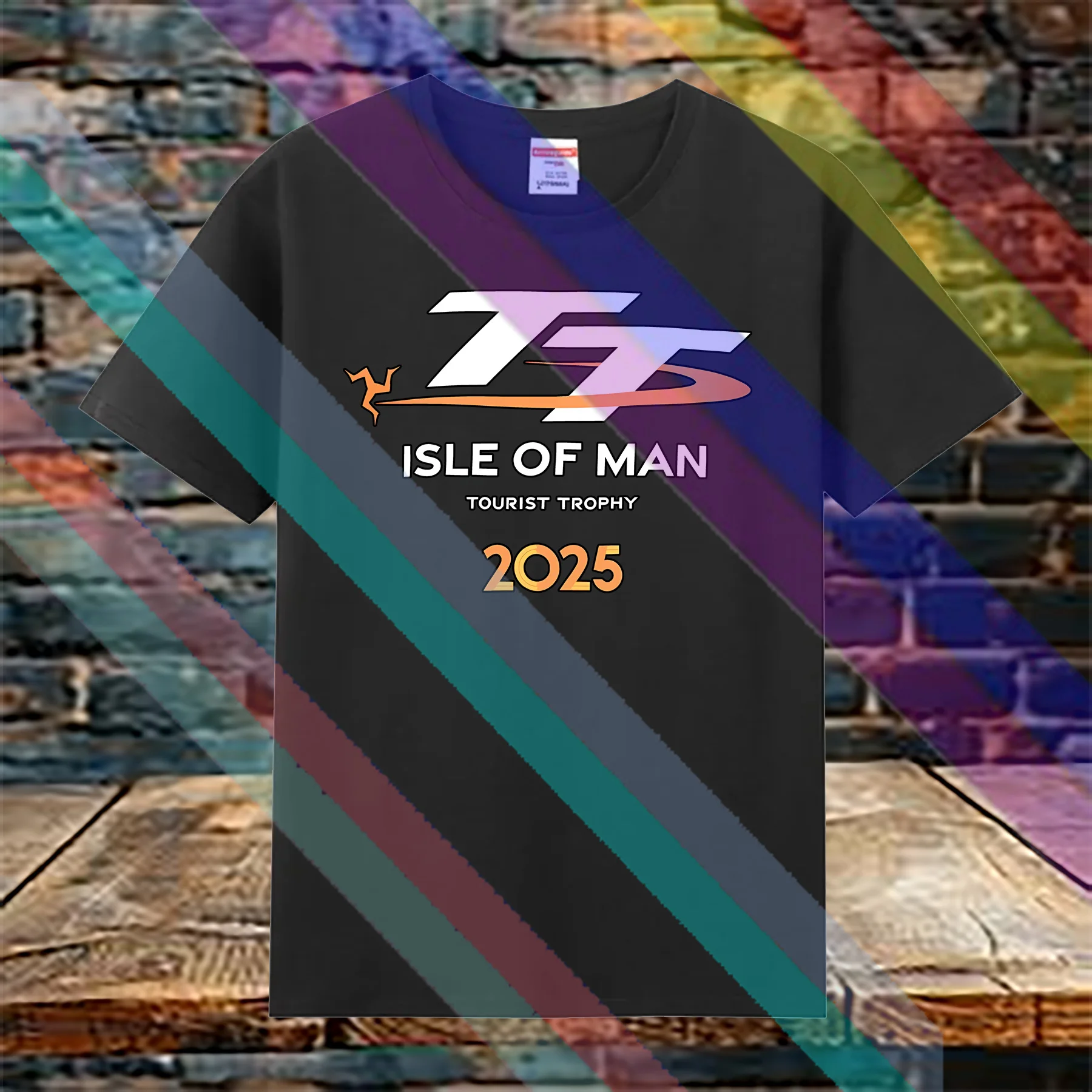

Новая летняя повседневная футболка из 100% чистого хлопка NEW ISLE OF MAN TT TOURIST TROPHY 2025 ГРАФИКА