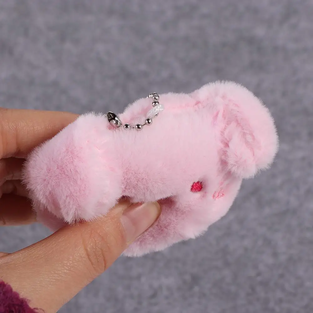 Lovely Soft Squeeze Panda Keychain Piggy Stuffed Squeak Rabbit Keyring Frog Chirping Bear Pendant Birthday Gift