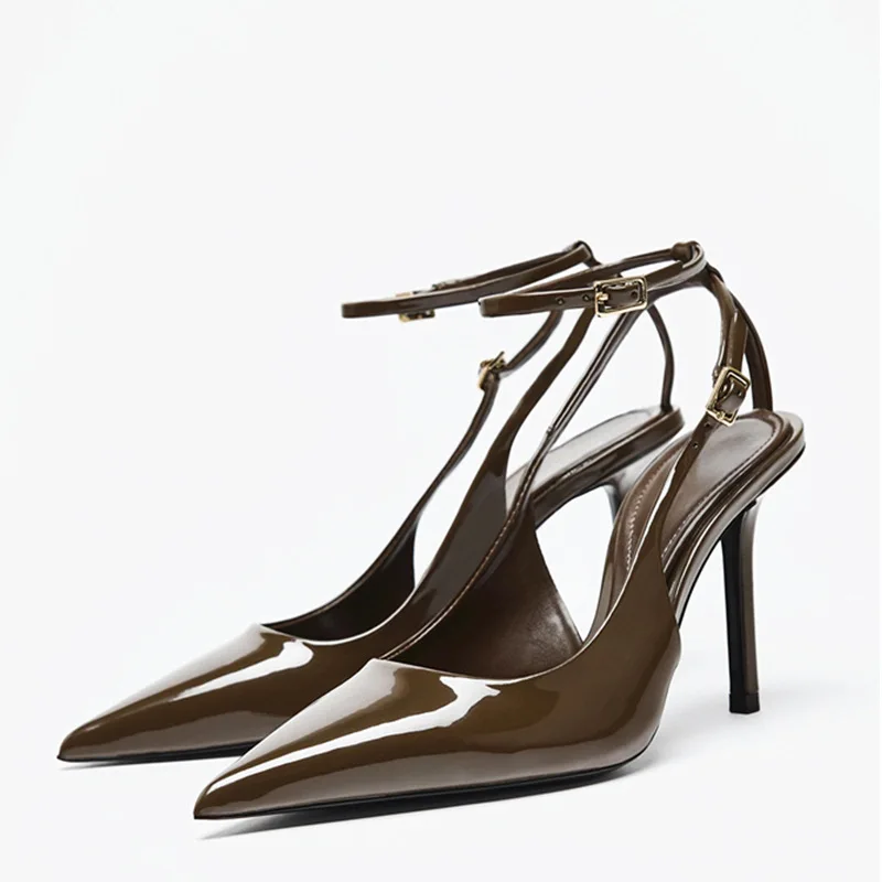 2026 New Women's Sandal Pointy High Heels After Spring/summer Empty Head Muller Shoes Stiletto Sandals Sexy Party Women Shoes