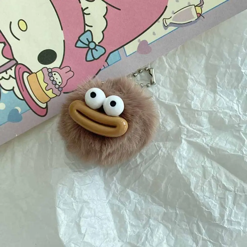 Mulatságos Bohóc keychain Mamlasz Száj Kulcskarika biss Száj Plüss Medál Gúnyrajz plushies Mali Plüss Töltött Pelyhes kawaii Zsák Medál