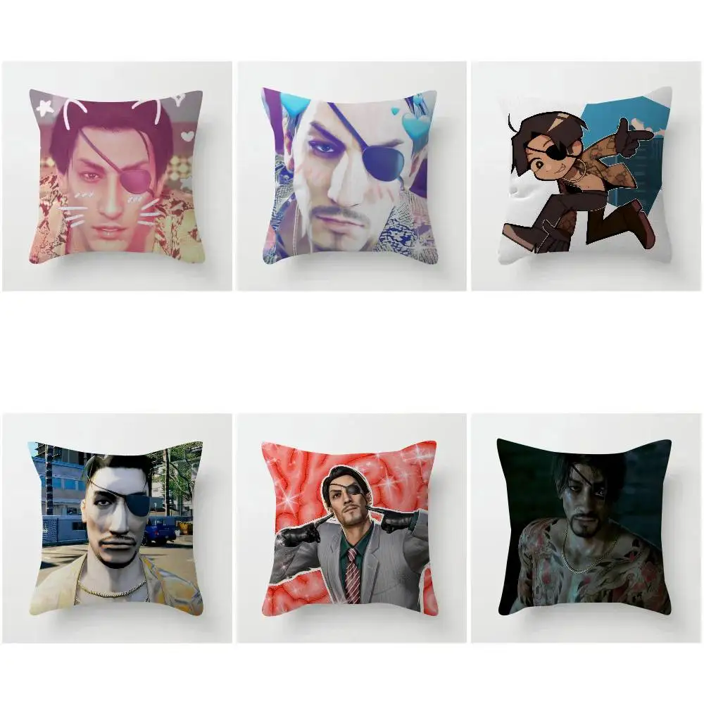 

Наволочка для подушки с изображением персонажа аниме Горо Маджима (якудза-мем), для гостиной, дивана, домашнего декора, на заказ