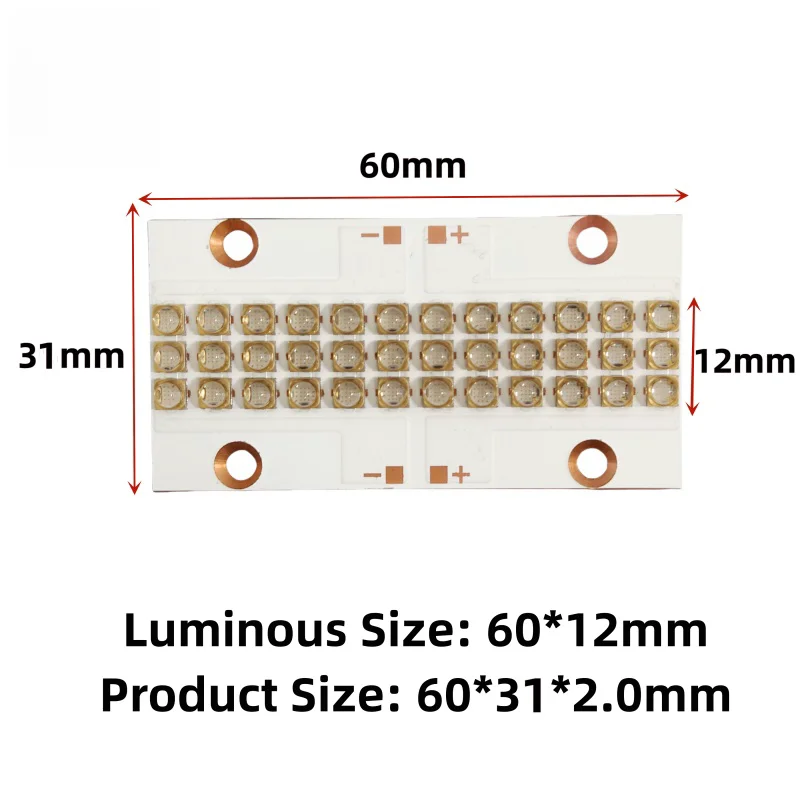 100W 108W UV LED Curing Lamp 365nm 385nm 395nm UV 405nm UV Luminaire UV Glue Ink Ink Paint Screen Printing Inkjet Printing