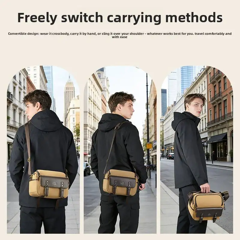 New Travel Photography Camera Bag, Personalized Waterproof Storage Crossbody Bags Multifunctional Portable Shoulder Storage Bag
