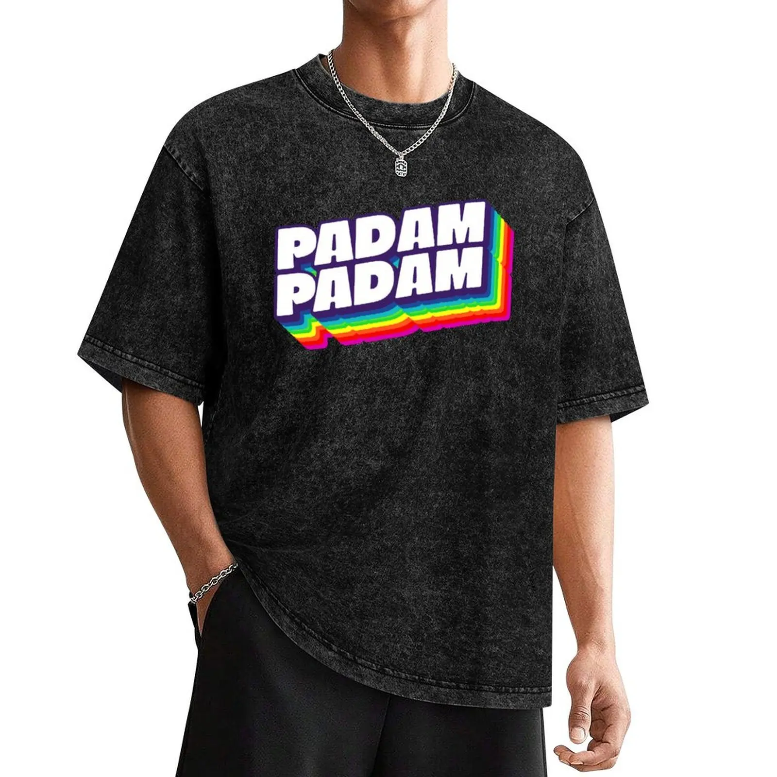 Padam T-Shirt cute tops Aesthetic clothing new edition funny costumes T-shirts for men cotton