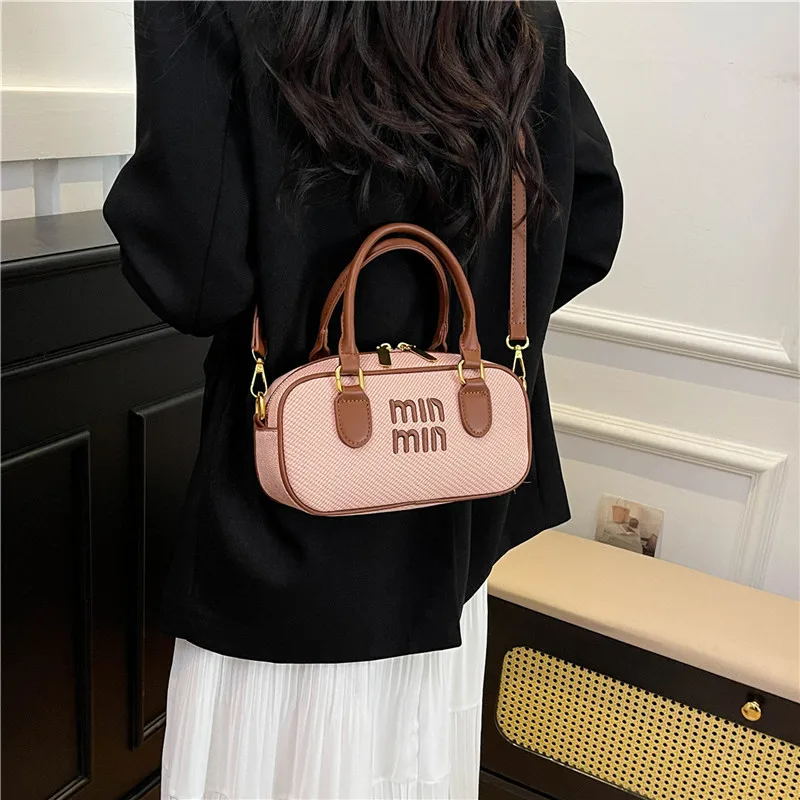 

2025 Women's Bowling Bag - Oversized Boston Pillow Tote, Stylish Handheld & Crossbody Purse with Spacious Capacity