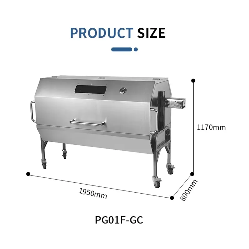 Outdoor Bbq Gas Pig Rotisserie Grill Spit Rotisserie Smoker for Whole Pig Lamb
