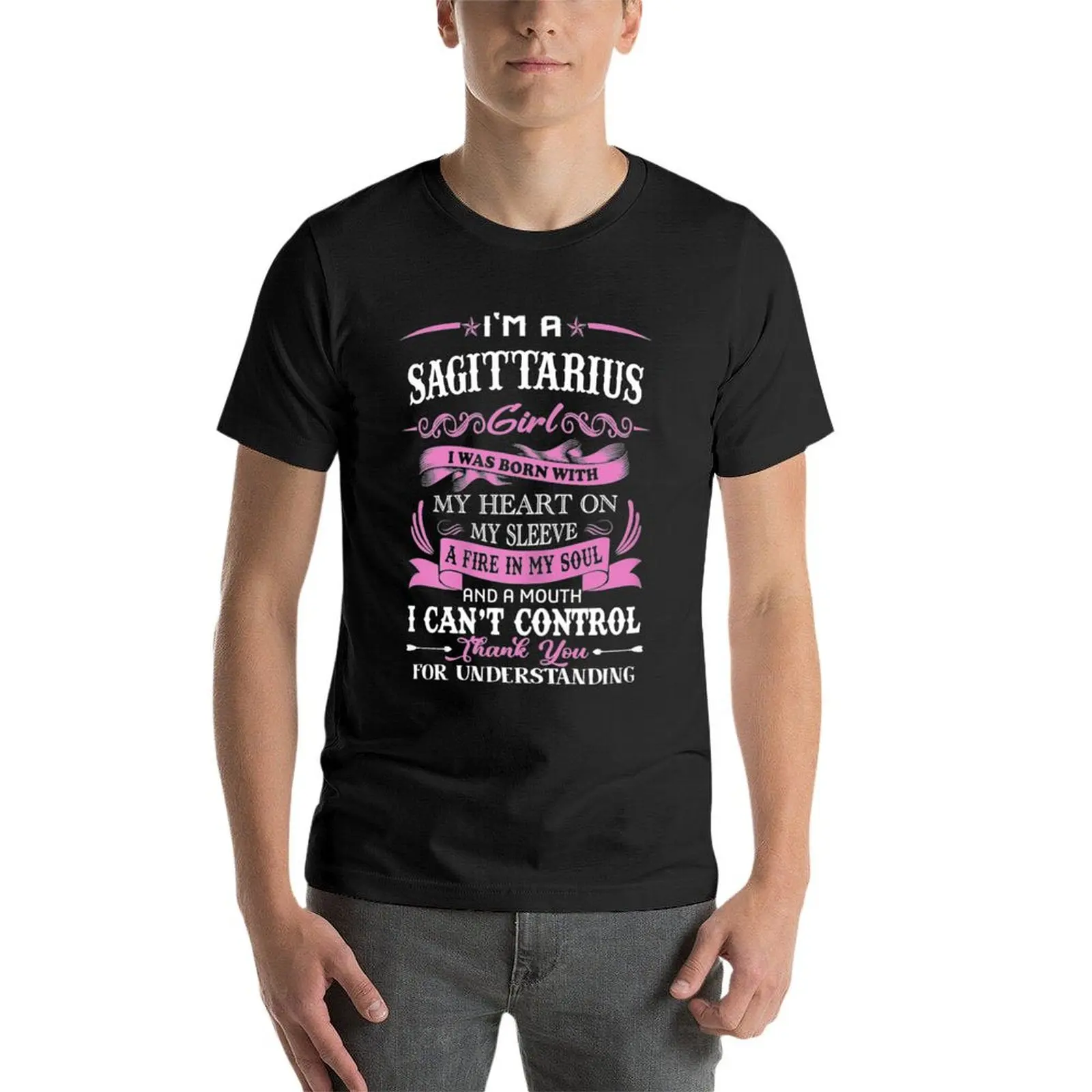 I am a Sagittarius girl funny birthday for women shirt T-Shirt quick-drying plus sizes customizeds oversizeds mens t shirts pack